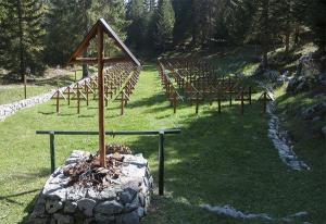 The military cemetery of the Sassari Brigade, on mount Zebio.